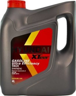 Олія моторна Hyundai/Kia Gasoline Ultra Efficiency 5W-20 (1 л) XTeer 1011013