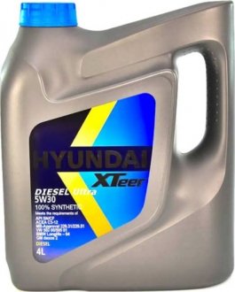 Олія моторна Hyundai / Kia Diesel Ultra 5W-30 (4 л) XTeer 1041222 (фото 1)