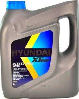 Олія моторна Hyundai / Kia Diesel Ultra 5W-40 (4 л) XTeer 1041223