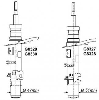 Амортизатор передній MONROE G8328