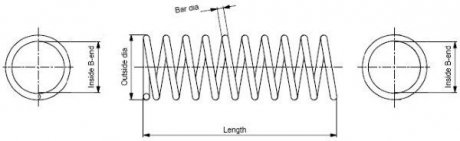 Пружина MONROE SP0608