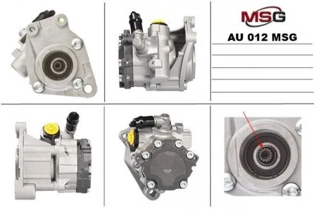Насос Г/П Audi A4, Audi A4 Avant, Audi A6, Audi Allroad 03-08 MSG AU 012