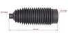 Пильовик рульової рейки AUDI A3 97-03,SEAT LEON 99-05, SEAT TOLEDO 99-09, SKODA OCTAVIA 97-09, VW Bora AU209DUSTER