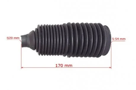Пильовик рульової рейки AUDI A4 95-01, SKODA SUPER B 02-, VW PASSAT 96-05 MSG AU211DUSTER
