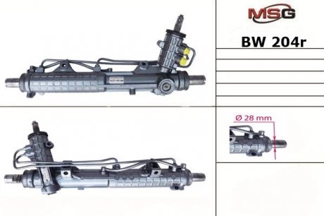 Рульова рейка з ГУР відновлена BMW 3 09.90-02.98;BMW 3 Compact 03.94-08.00 MSG BW204R