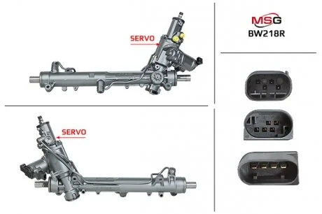 Рулевая рейка с ГУР восстановленная BMW 5 (E60) 03-10,5 Touring (E61) 04-,6 (E63) 04-,6 кабрио (E64) MSG BW218R