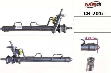 Рулевая рейка с Г/П реставрирована Chevrolet Aveo 03-08 MSG CR 201R