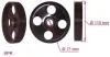 Шків насоса CITROEN JUMPY 1995-2007, FIAT SCUDO 1995-2004, PEUGEOT 406 1995-2004 MSG FI009PUL (фото 2)