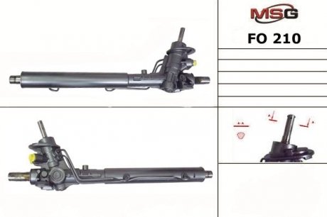 Рульова рейка з ГУР нова FORD GALAXY (WGR) 95-00;SEAT ALHAMBRA (7V8, 7V9) 96-00 MSG FO210