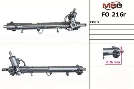 Рульова рейка з ГУР відновлена FORD Scorpio 1994-1998 MSG FO216R (фото 1)
