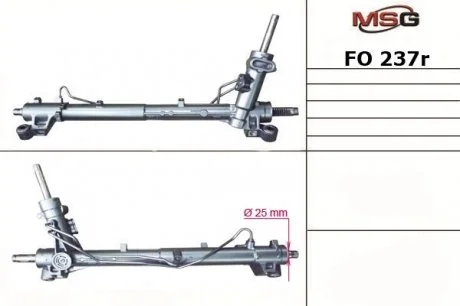 Рульова рейка з ГУР відновлена FORD FOCUS C-MAX 03-07,FOCUS II (DA_) 04-,FORD KUGA 08-TRW MSG FO237R