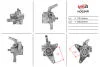 Насос ГУР восстановленный HONDA ACCORD 1998-2003 USA HO024R