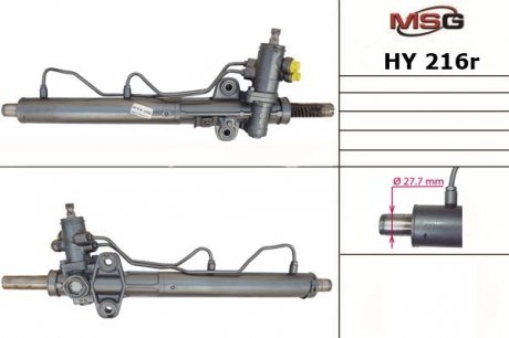 Рульова рейка з ГУР відновлена HYUNDAI SANTA FE I (SM) 00-06 MSG HY216R