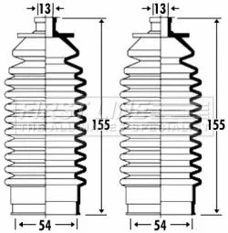 Пыльник рулевой рейки JAGUAR XJ40 1986-1994 MSG JA201DUSTER