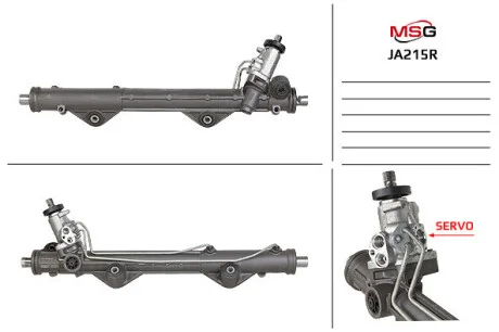 Рулевая рейка с ГУР восстановленная JAGUAR S-TYPE (CCX) 02-07 MSG JA215R (фото 1)