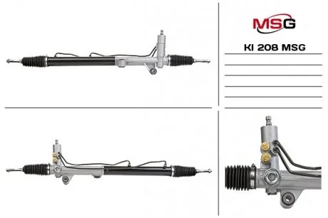 Рулевая рейка с ГУР новая KIA SORENTO I (JC) 02-09 MSG KI208