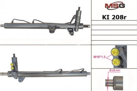 Рулевая рейка с ГУР восстановленная KIA SORENTO I (JC) 02-09 MSG KI208R