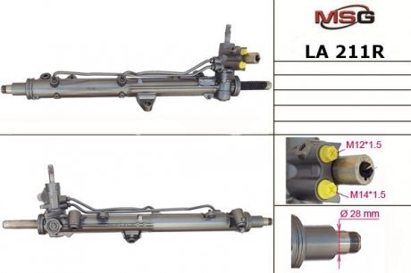 Рульова рейка з ГУР відновлена LANCIA THESIS 02- MSG LA211R