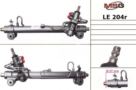 Рульова рейка з ГУР відновлена LEXUS RX 03-07,TOYOTA HIGHLANDER 03-07 MSG LE204R (фото 1)