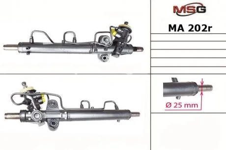 Рулевая рейка с ГУР восстановленная MAZDA 323 BJ 1998-2004, MAZDA PREMACY 01- MSG MA202R