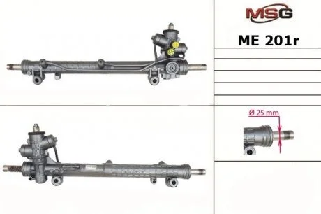 Рулевая рейка с Г/П (восстановлена, ZF) MERCEDES A W 168 97-04 MSG ME 201R