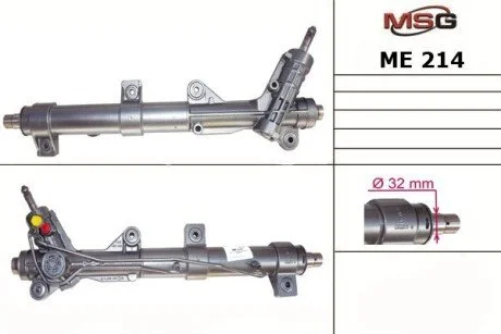 Рулевая рейка с ГУР новая MERCEDES-BENZ VITO автобус (638) 99-03,VITO фургон (638) 99-03 MSG ME214