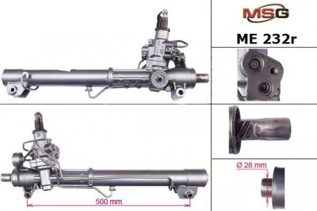 Рульова рейка з ГУР відновлена MERCEDES-BENZ C-CLASS (W204) 07-,C-CLASS T-Model (S204) 07- 4-ma MSG ME232R