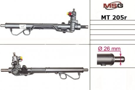 Рулевая рейка с ГУР восстановленная MITSUBISHI GALANT V (E5_A, E7_A, E8_A) 92-96 MSG MT205R (фото 1)