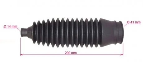 Пильовик рульової рейки MITSUBISHI LANCER 00-09 MSG MT206DUSTER