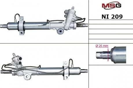 Рулевая рейка с ГУР новая NISSAN MURANO (Z50) 2003-2008 MSG NI209