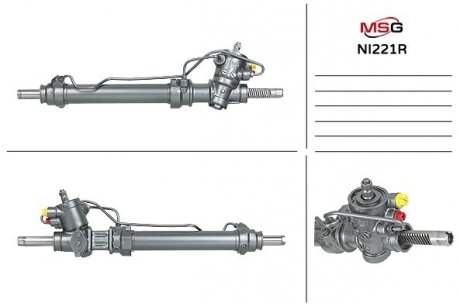 Рульова рейка з ГУР відновлена NISSAN PRAIRIE 83-88 MSG NI221R