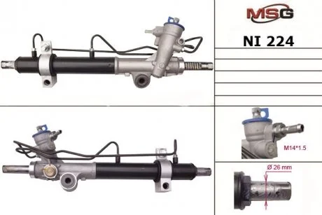 Рулевая рейка с ГУР новая NISSAN TEANA I (J31) 03-08 MSG NI224 (фото 1)