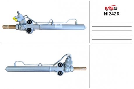 Рулевая рейка с ГУР восстановленная NISSAN 350 Z (Z33) 2003-2008 MSG NI242R (фото 1)