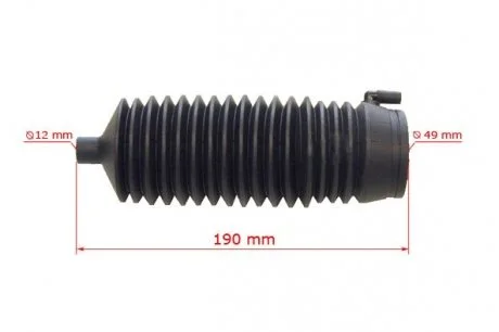 Пильовик рульової рейки OPEL COMBO 93-01, OPEL CORSA B 93-02, OPEL TIGRA B 94-00 MSG OP205DUSTER