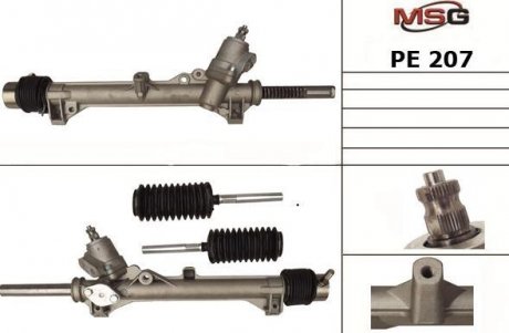 Рульова рейка з ГУР нова PEUGEOT 405 1987-1993 MSG PE207 (фото 1)