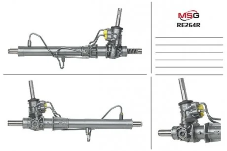 Рулевая рейка с ГУР восстановленная RENAULT KANGOO (KC0/1_) 01-,KANGOO Express (FC0/1_) 01-4X4 MSG RE264R