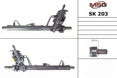 Рулевая рейка с ГУР новая SEAT CORDOBA (6L2) 02-09;SKODA FABIA (6Y2) 99-08;VW POLO (9N_) 01-09 MSG SK203