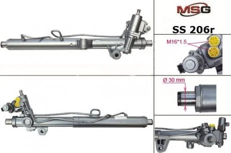 Фото 1 - рулевая рейка с ГУР восстановленная DAEWOO REXTON (GAB_) 02-; SSANGYONG REXTON (GAB_) 02-06 MSG SS206R Рулевая рейка с ГУР восстановленная DAEWOO REXTON (GAB_) 02-; SSANGYONG REXTON (GAB_) 02-06 MSG SS206R (фото 1)
