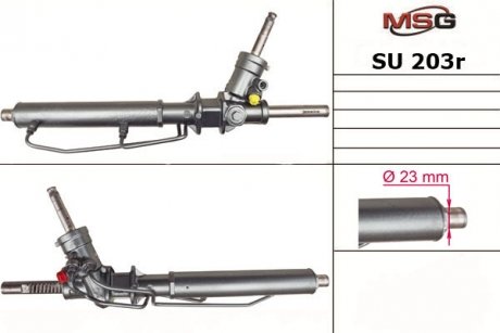 Рулевая рейка с ГУР восстановленная SUBARU Forester S11 2003-2007 MSG SU203R (фото 1)