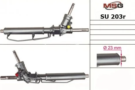 Рульова рейка з ГУР відновлена SUBARU Forester S11 2003-2007 MSG SU203R