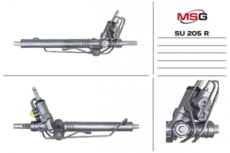 Рулевая рейка с ГУР восстановленная SUBARU Impreza G12 2007-,SUBARU Legacy B13 2003-2009 MSG SU205R (фото 1)