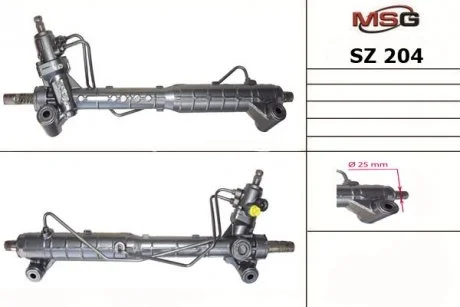 Рулевая рейка с ГУР новая SUZUKI Grand Vitara 2004- MSG SZ204 (фото 1)