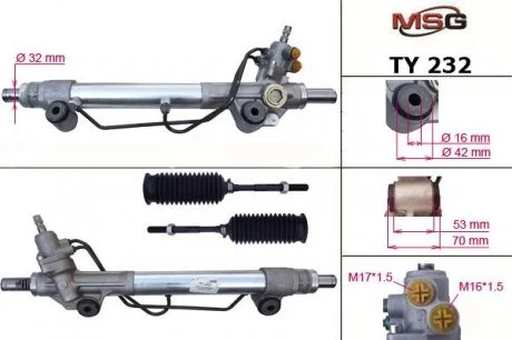 Рулевая рейка Toyota 4Runner 09-13,Toyota Land Cruiser J15 09-13,Lexus Gx 460 09- MSG TY 232