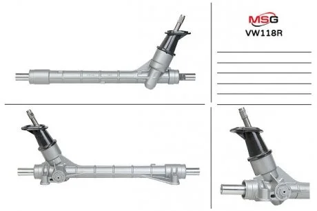 Рулевая рейка без ГУР восстановленная VW POLO (6R_) 2011-2018 MSG VW118R