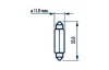 Автолампа C10W 11x35 12V 10W SV8,5 NARVA 173163000 (фото 4)