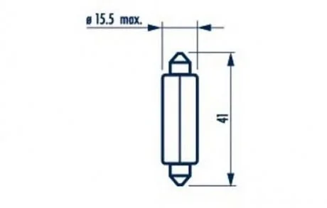 C18W 12V 18W SV8,5 15x41 |FESTOON LAMPS| 10шт NARVA 17512