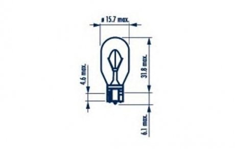 Лампа накаливания, фонарь указателя поворота; лампа накаливания, фонарь сигнала торможения; лампа на NARVA 17631 (фото 1)
