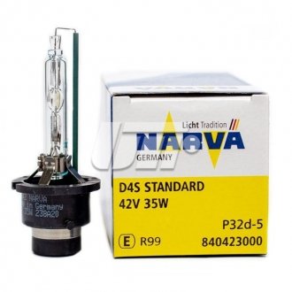 Лампа ксеноновая D4S XENON 42В, 35Вт, PK32d-5 NARVA 84042