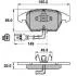 Тормозные колодки перед. Caddy III/Golf V/Passat B6/Octavia A5 National NP2144 (фото 1)
