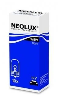 Автолампа 12V 5W (підсвічування фари) прозора Universal NEOLUX N501